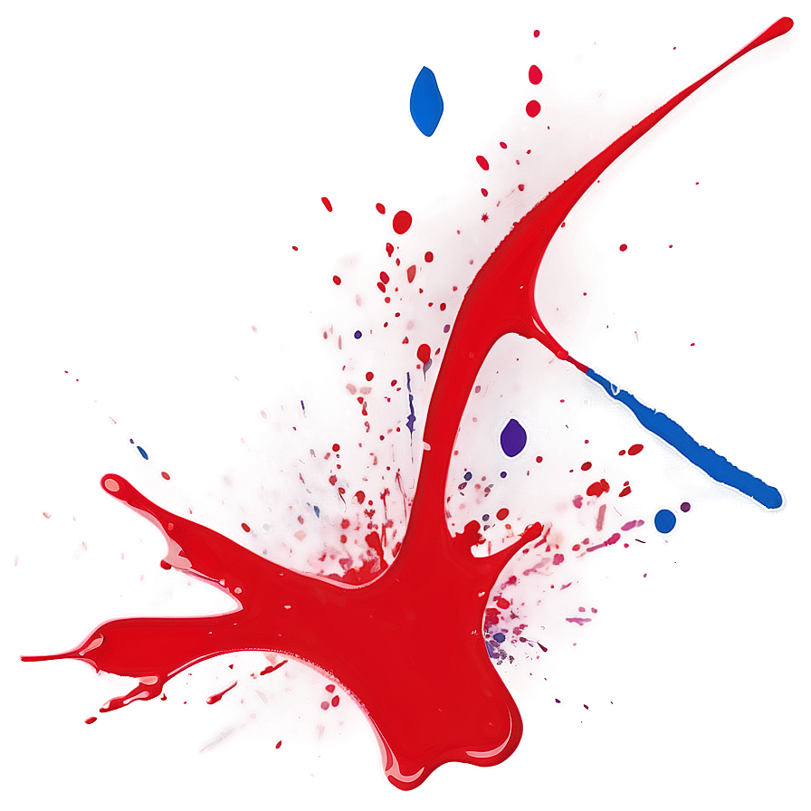 Red Paint Splatter Vector Png 06262024 PNG