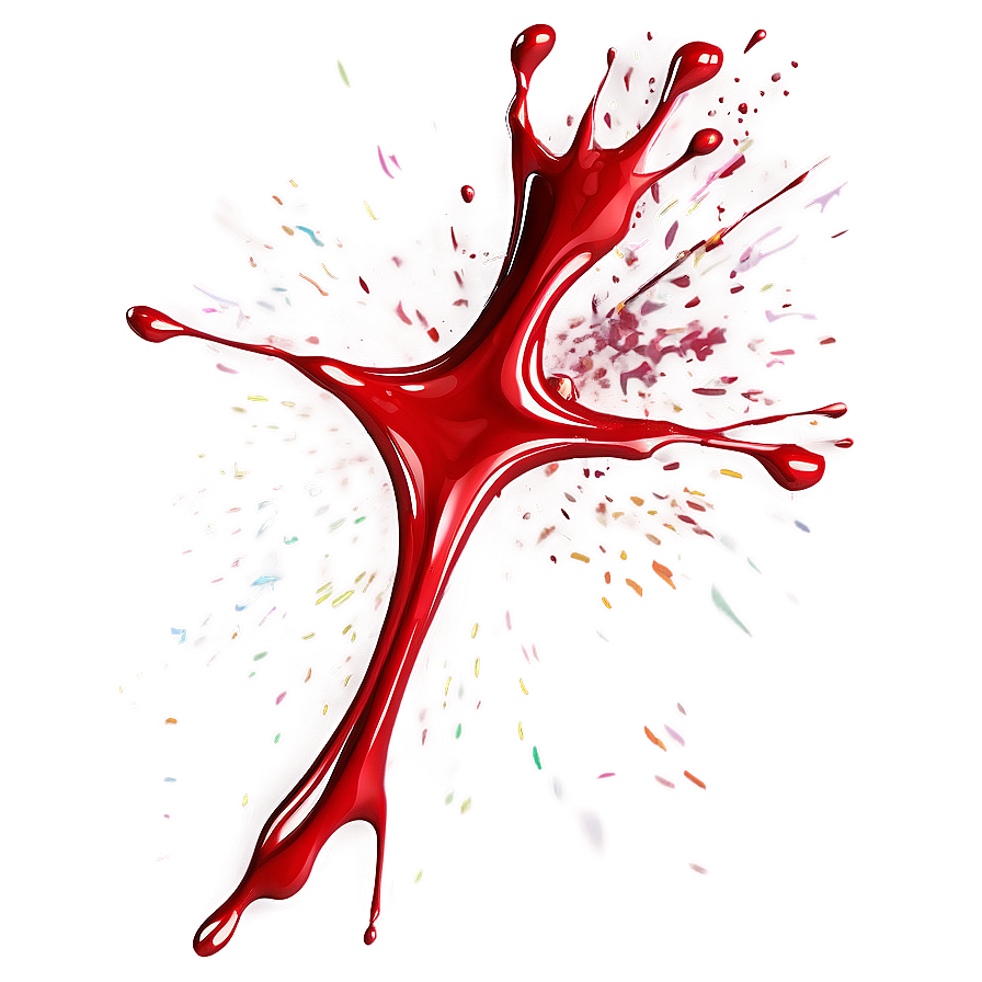 Red Paint Splatter Vector Png 25 PNG