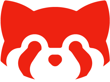 Red Panda Logo Design PNG