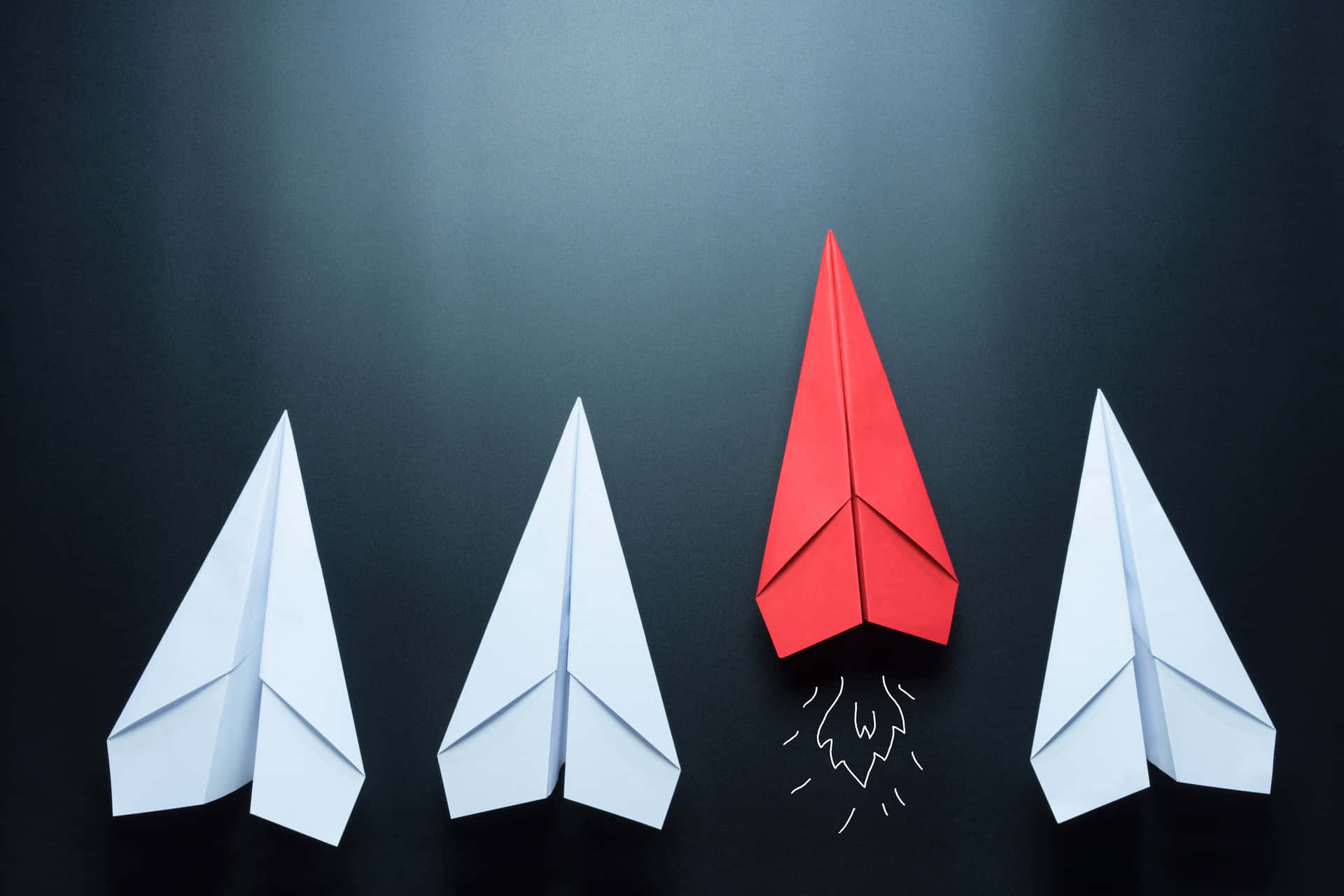 Red Paper Plane Lead Race Background