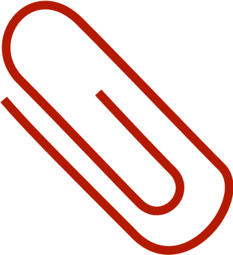 Red Paperclip Icon PNG
