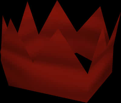 Red Party Hat3 D Render PNG