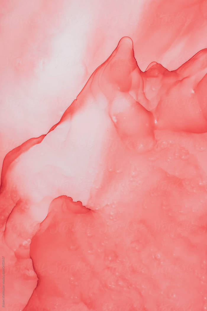 Red Peach Color Aesthetic Paint Wallpaper