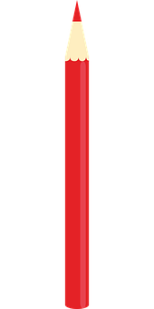 Red Pencil Sharp Tip PNG