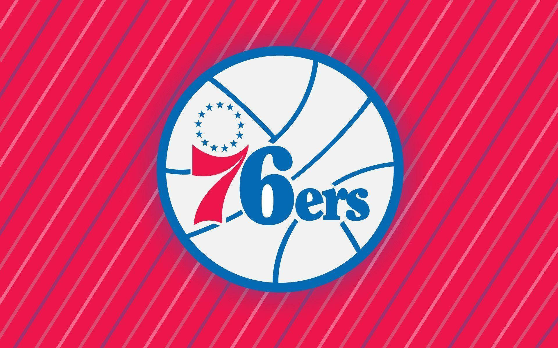 Red Philadelphia Sixers Logo Wallpaper