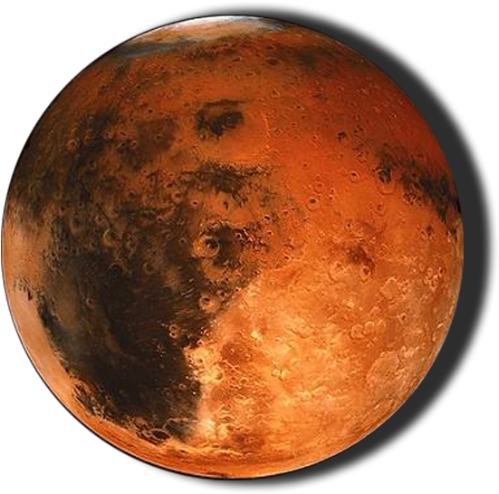 Red Planet Mars Closeup PNG