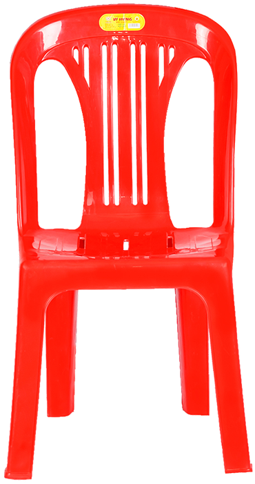 Red Plastic Chair Cheap Furniture PNG