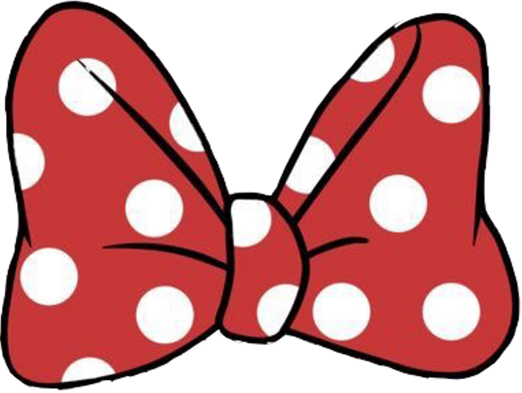 Red Polka Dotted Bow Clipart PNG