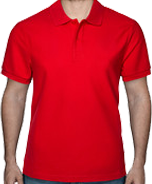 Red Polo Shirt Product Display PNG