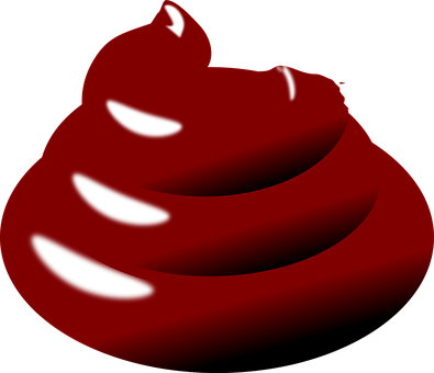 Red Poop Emoji Illustration PNG