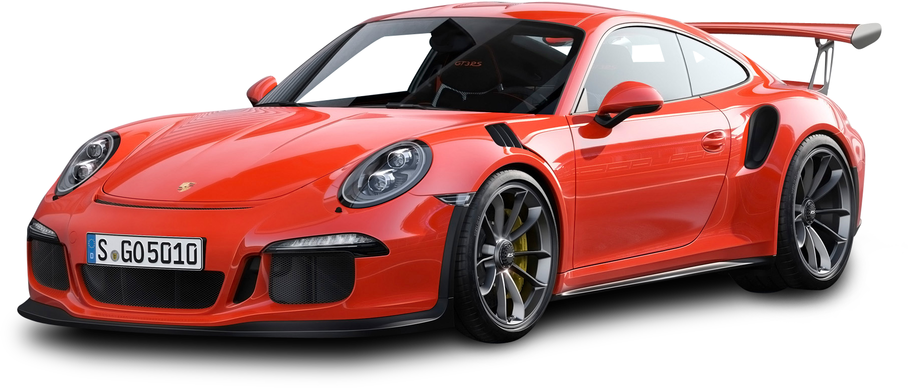 Red Porsche911 G T3 R S Side View PNG