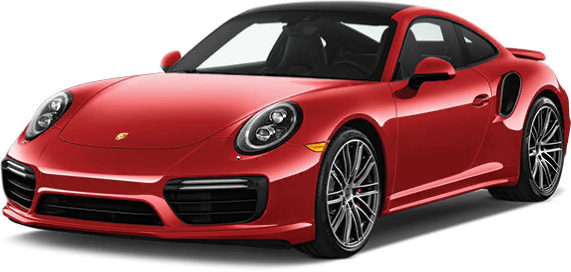 Red Porsche911 Turbo Side View PNG