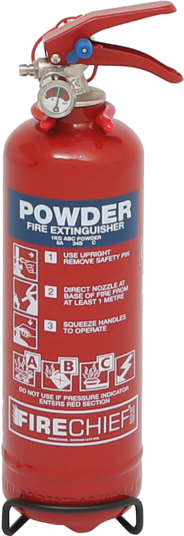 Red Powder Fire Extinguisher PNG