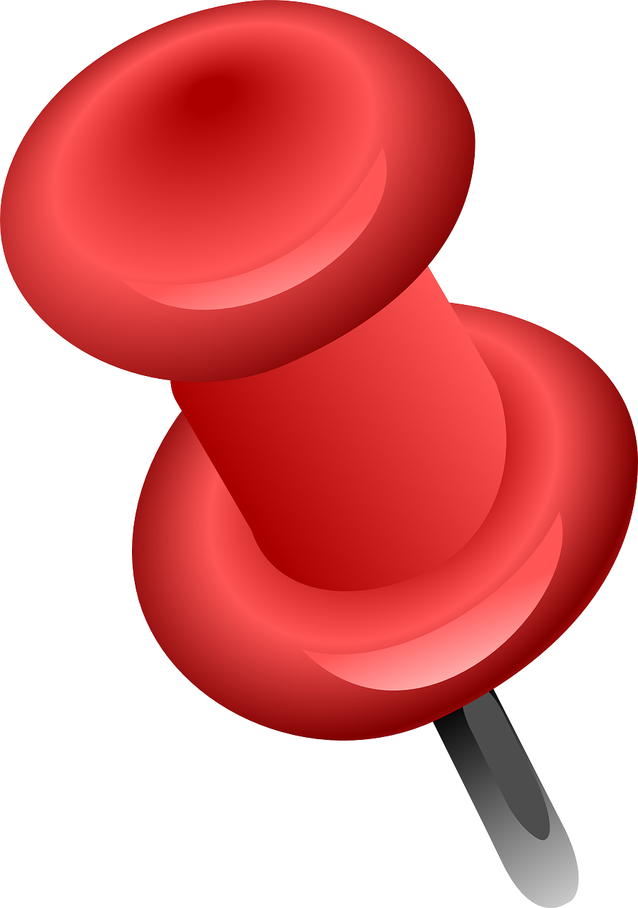 Red Push Pin Graphic PNG