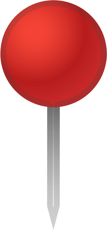 Red Pushpin Graphic PNG