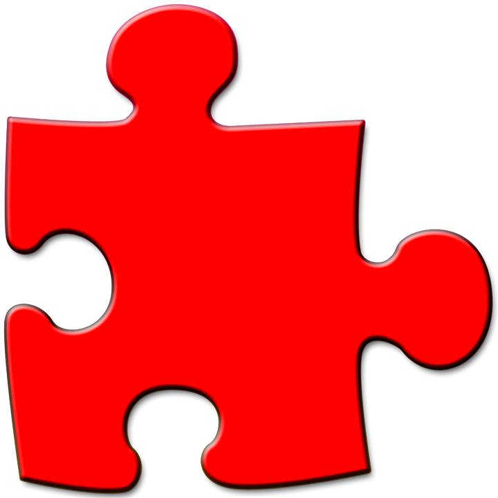 Red Puzzle Piece PNG