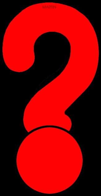 Red Question Mark Black Background PNG