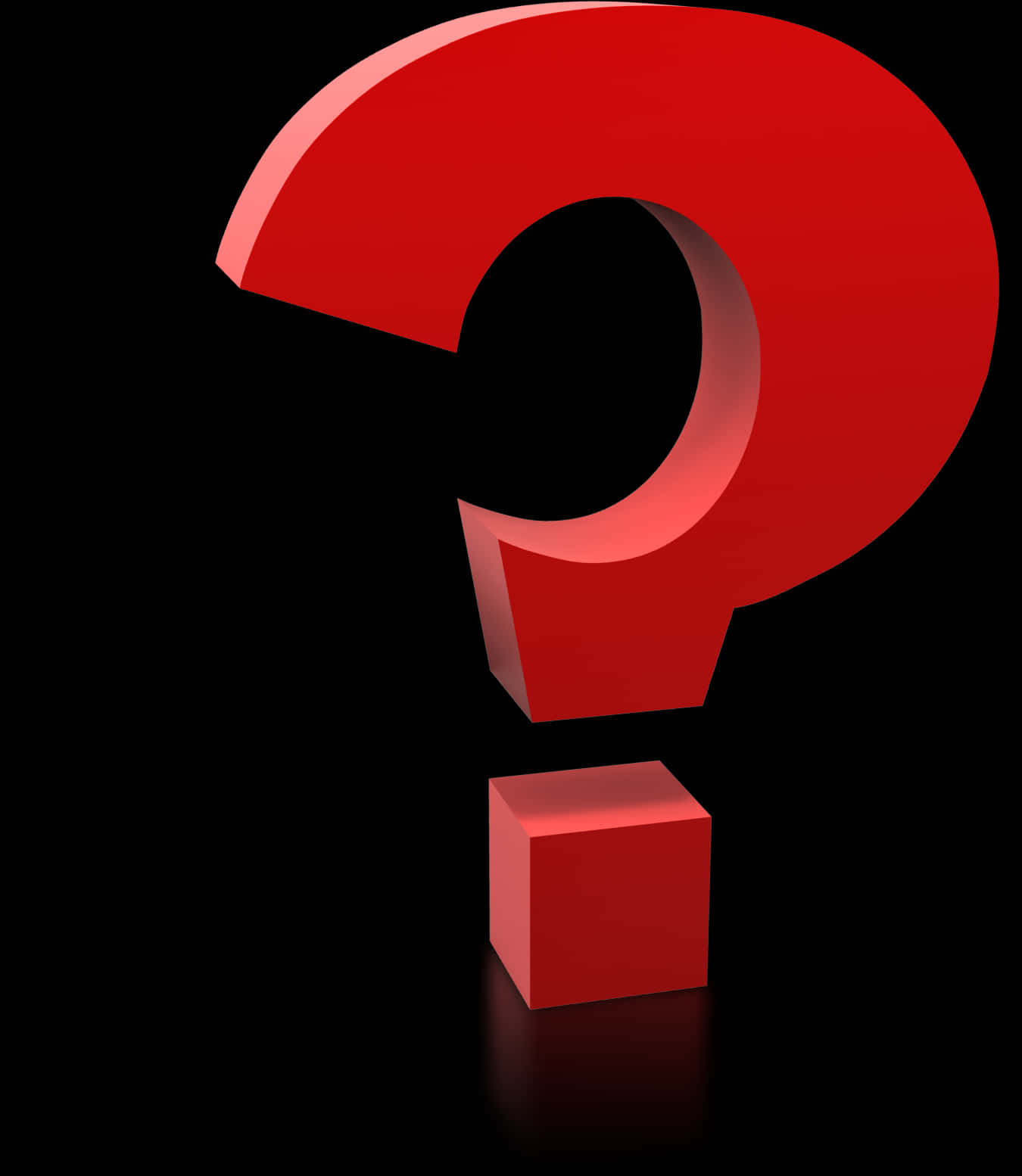 Red Question Mark Graphic PNG