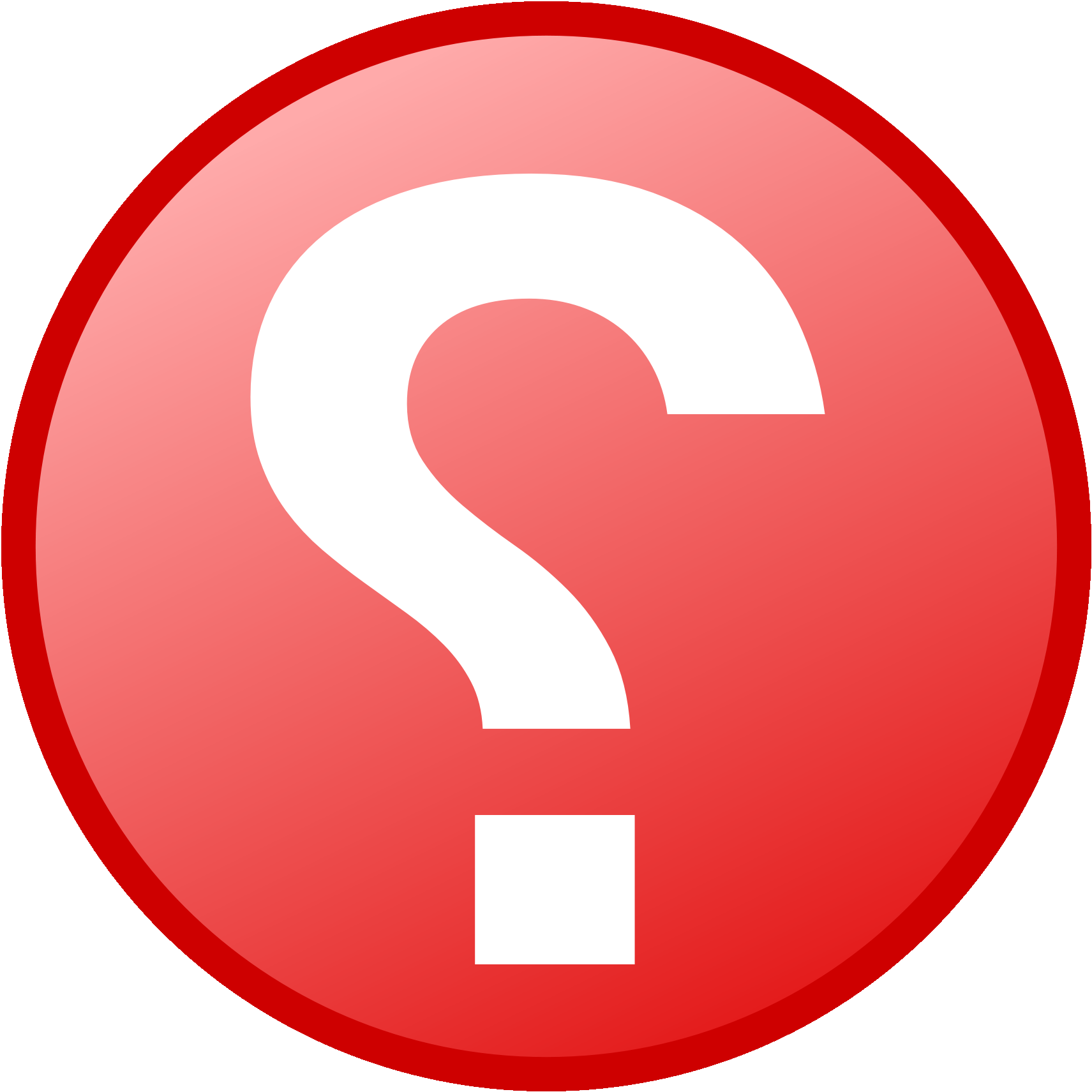 Red Question Mark Icon PNG