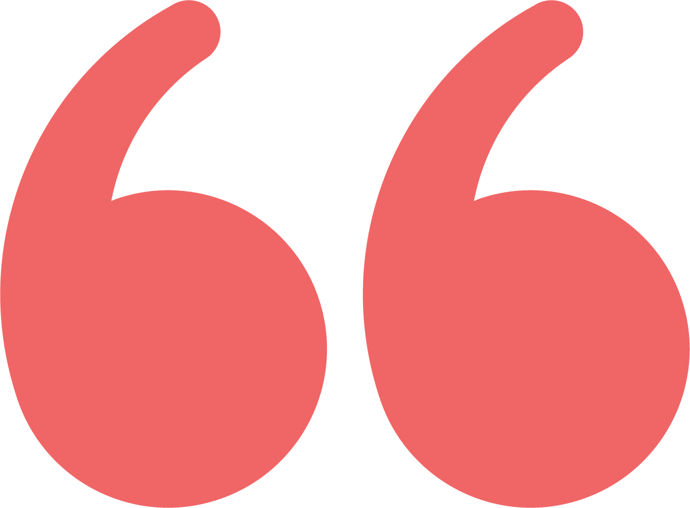Red Quotation Marks PNG — Two bold red quotation marks stand out starkly against a pure black background.