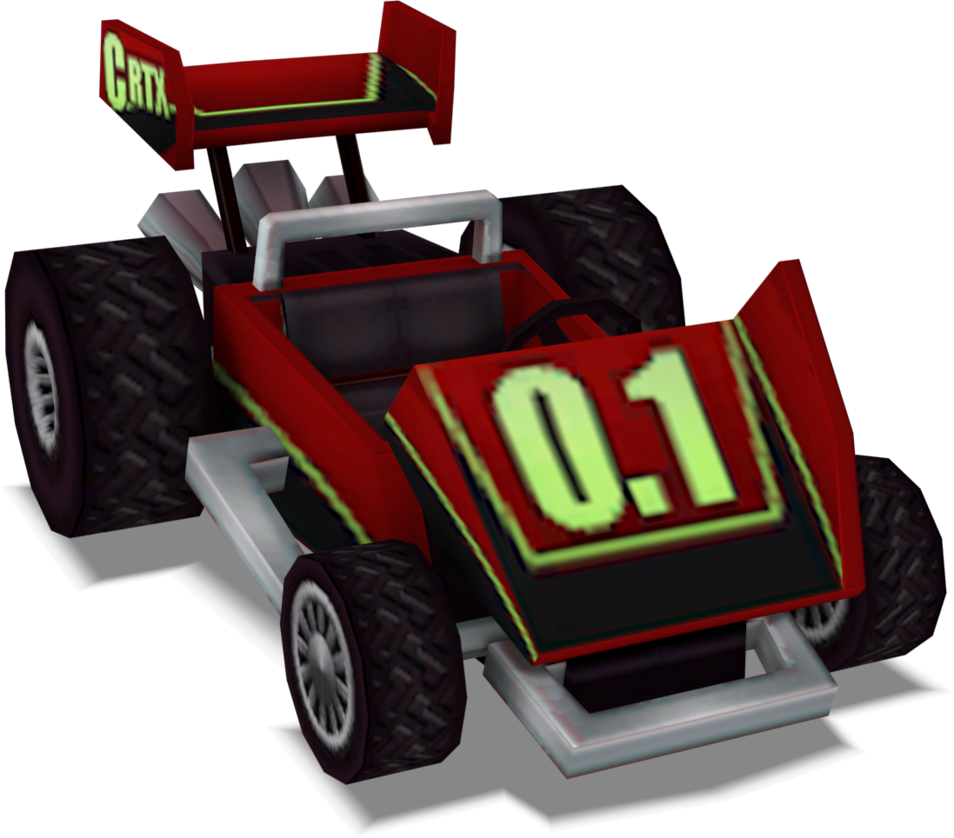 Red Race Car Number01 PNG