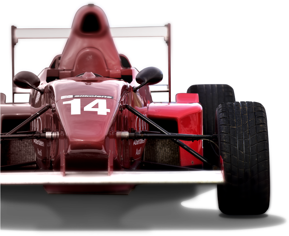 Red Race Car Number14 PNG