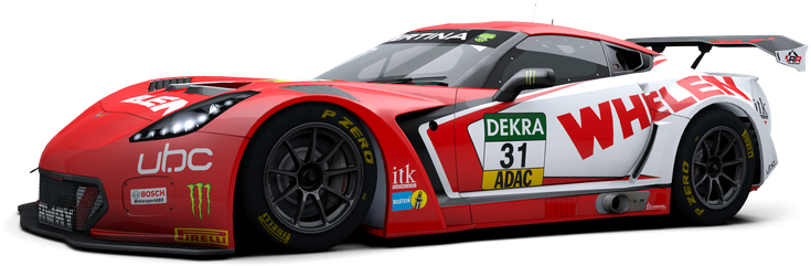 Red Racing Car Number31 Side View PNG