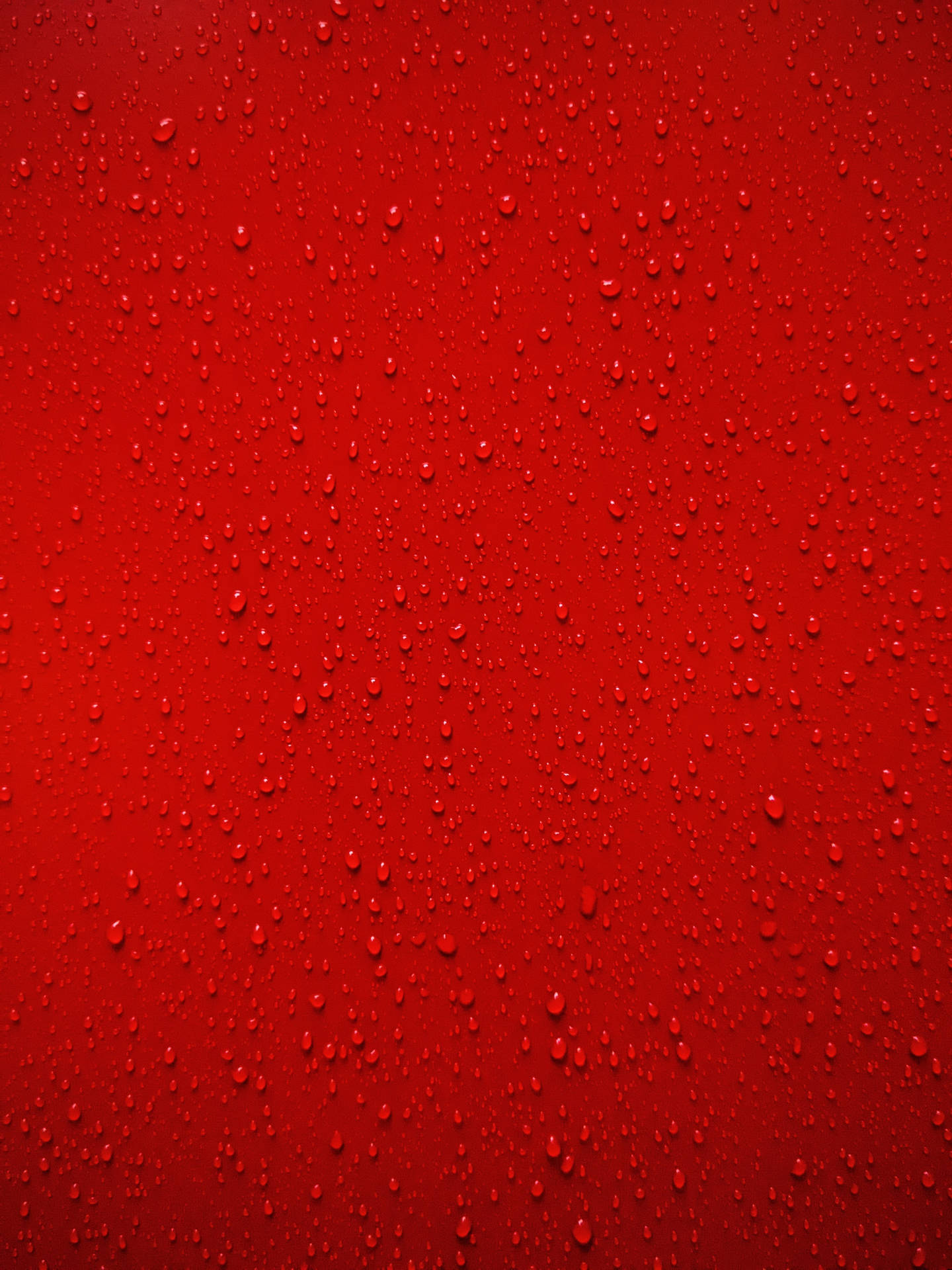 Red Raindrops Aesthetic Pattern Wallpaper