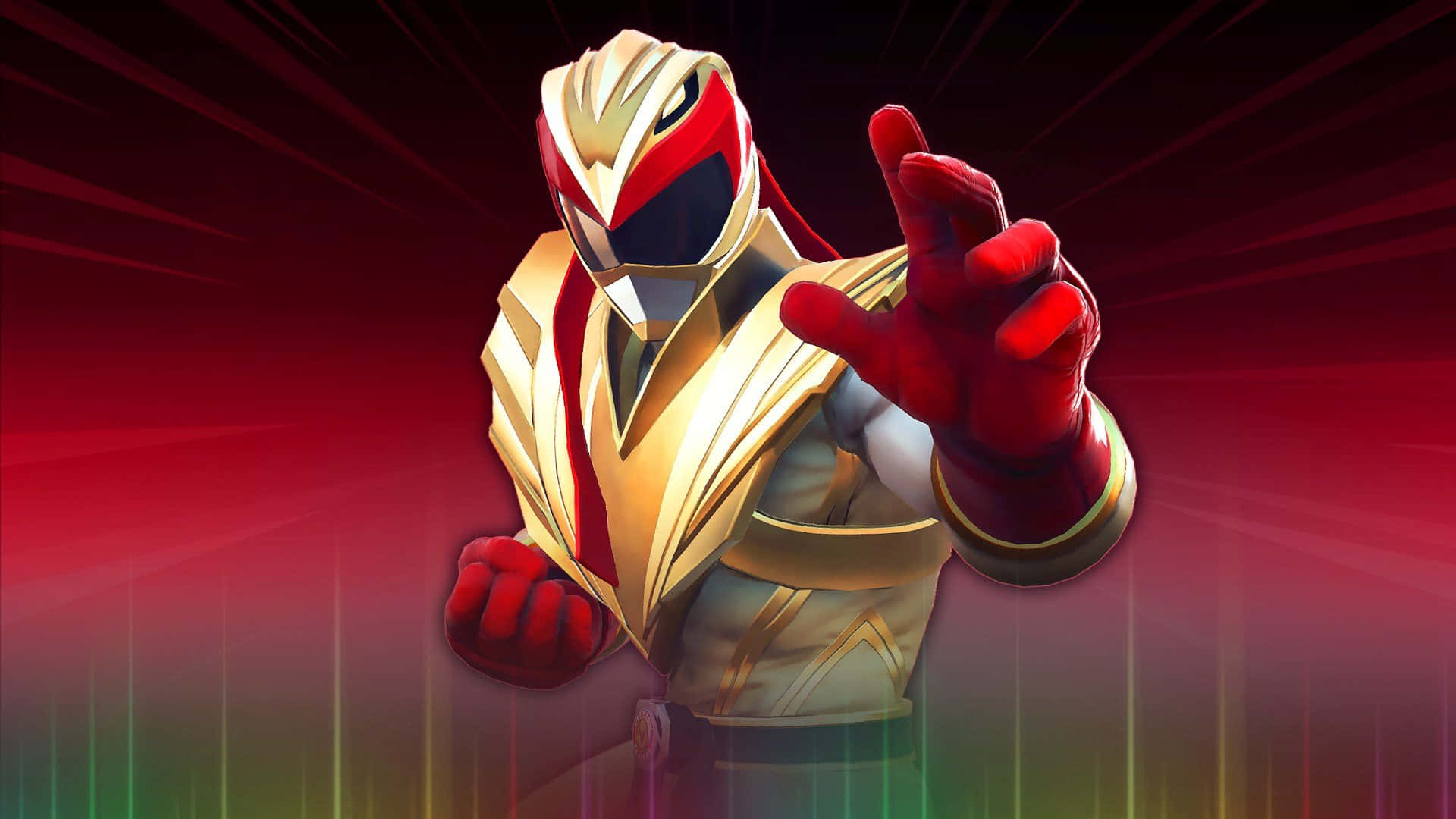 Red Ranger Heroic Pose Wallpaper