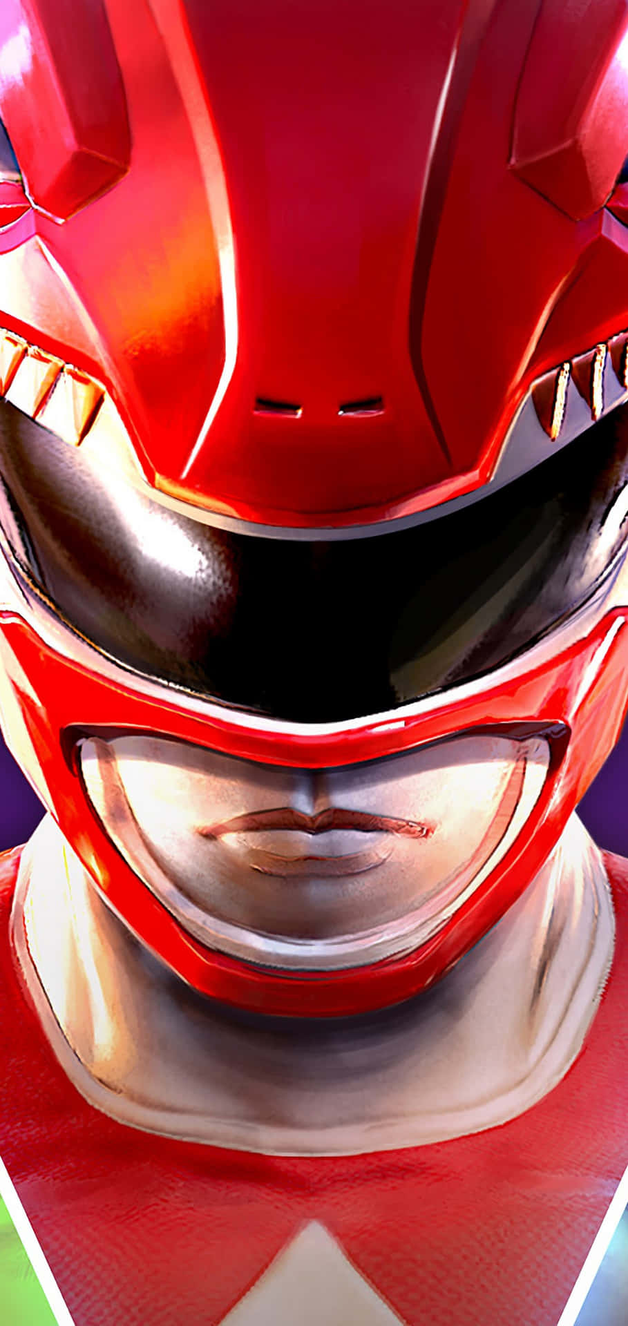 Red Ranger Heroic Stance Wallpaper