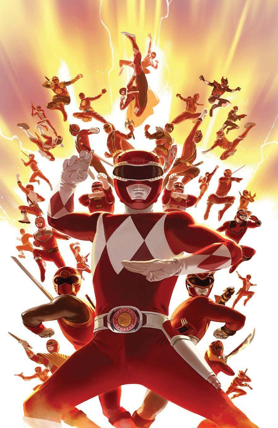 Red Ranger Legacy Illustration Wallpaper
