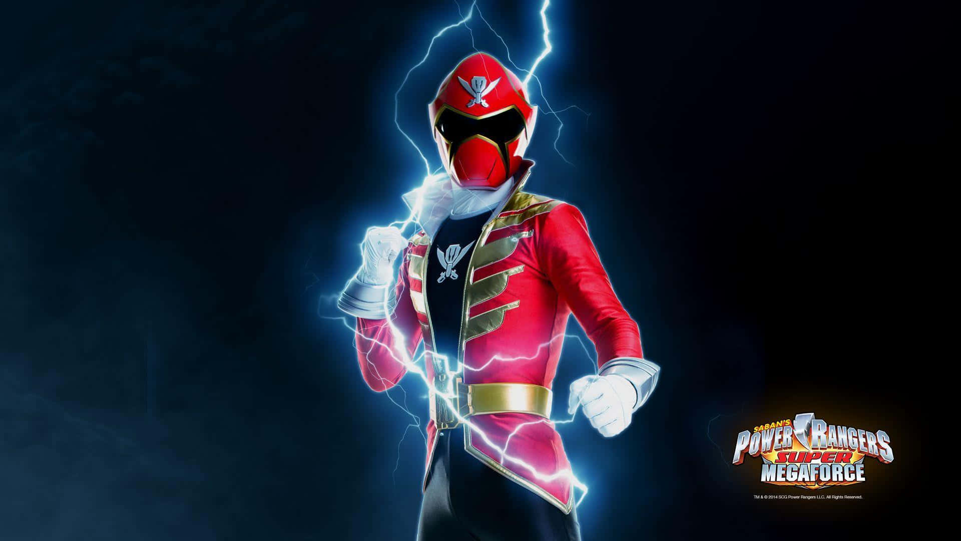 Red Ranger Megaforce Electric Charge Wallpaper