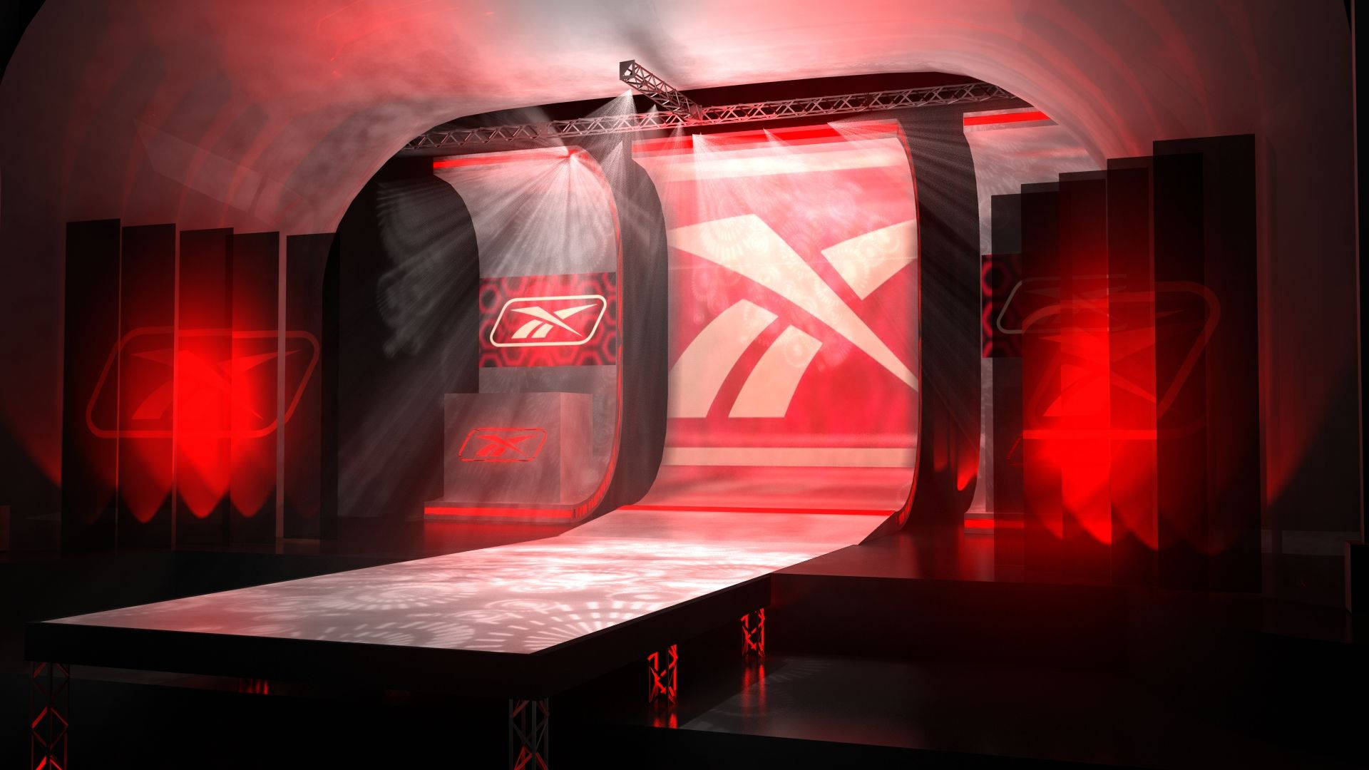 Red Reebok Stage