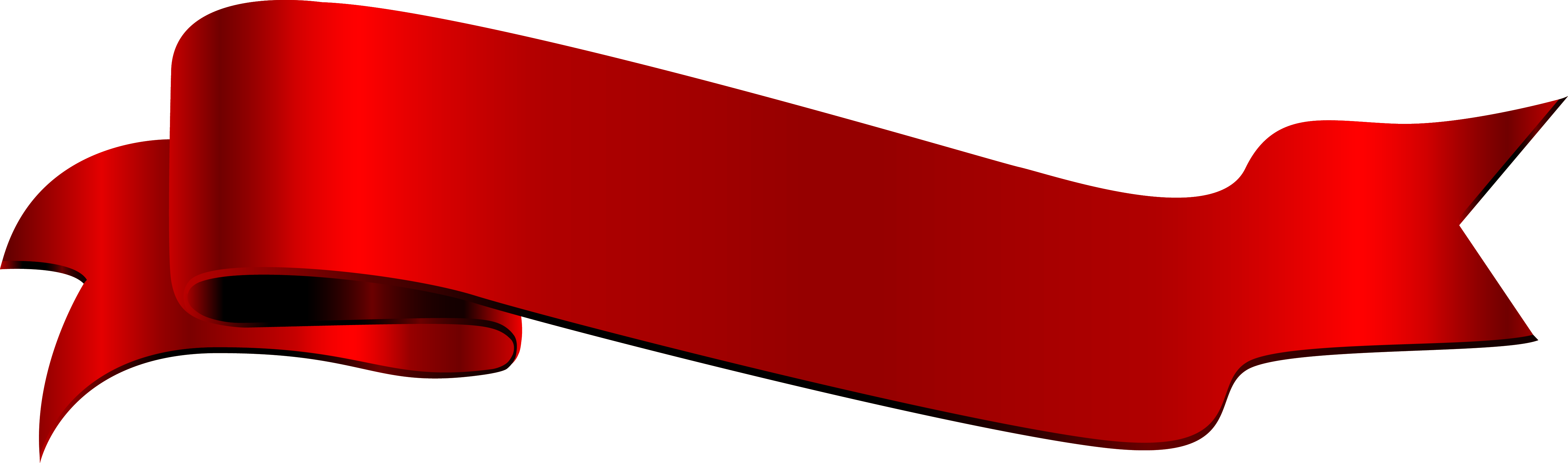 Red Ribbon Banner Graphic PNG