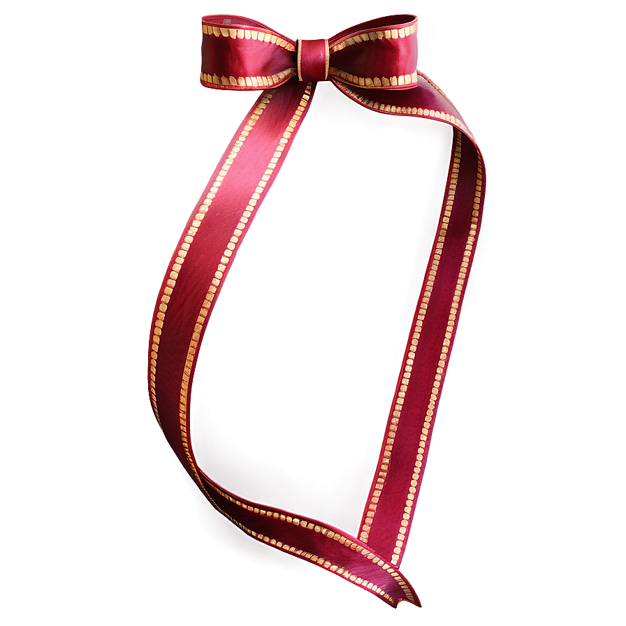Red Ribbon Border Png 05252024 PNG