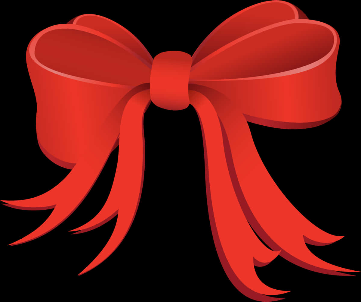 Red Gift Bow Graphic PNG