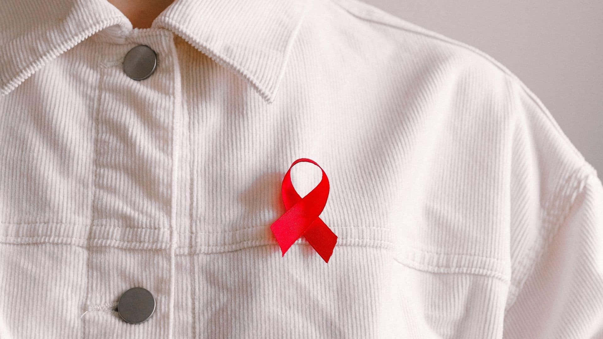 Red Ribbon For Awareness And Virulent Effects Of Aids Wallpaper