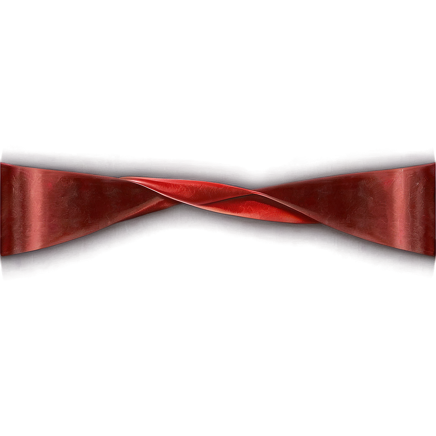 Red Ribbon On White Background Png 05252024 PNG