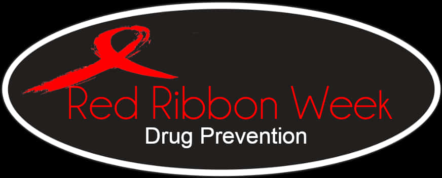 Red Ribbon Week Drug Prevention Logo PNG