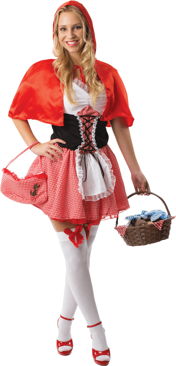 Red Riding Hood Costume Smile PNG