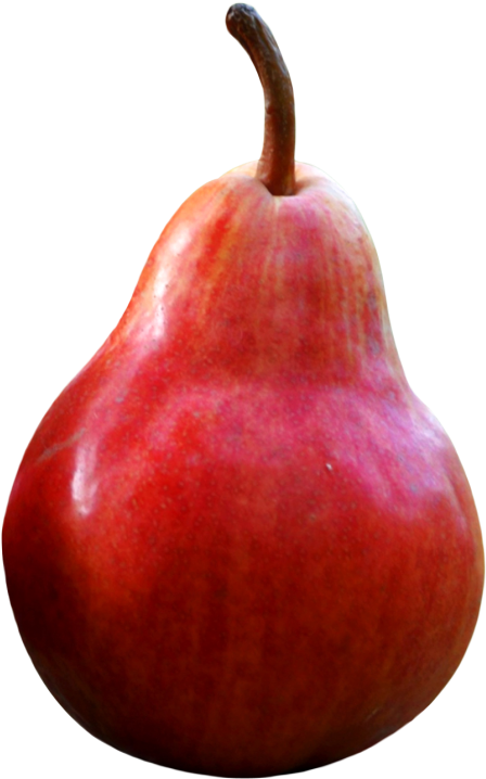 Red Ripe Pear Fruit PNG