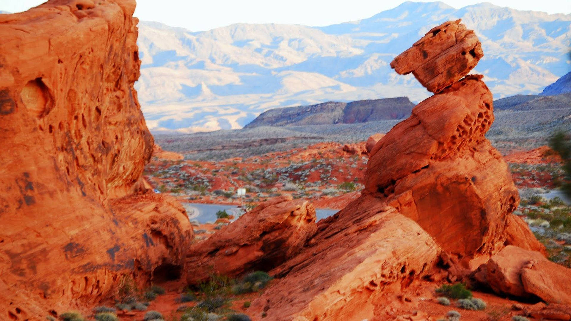 Rød Rock Canyon i Nevada Wallpaper