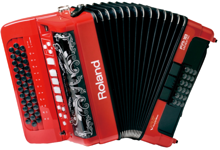 Red Roland Accordion PNG