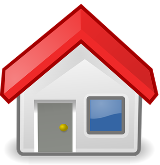 Red Roofed House Emoji PNG