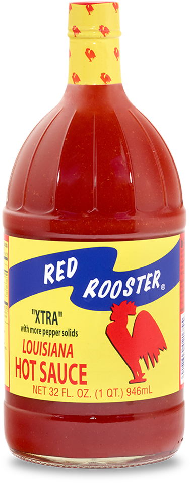 Red Rooster Louisiana Hot Sauce Bottle PNG