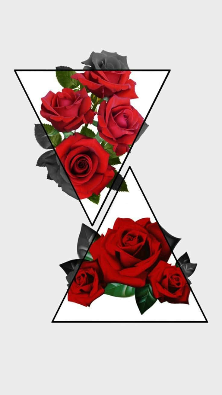 Red Rose Æstetik - Skønhed Og Ynde Personificeret Wallpaper