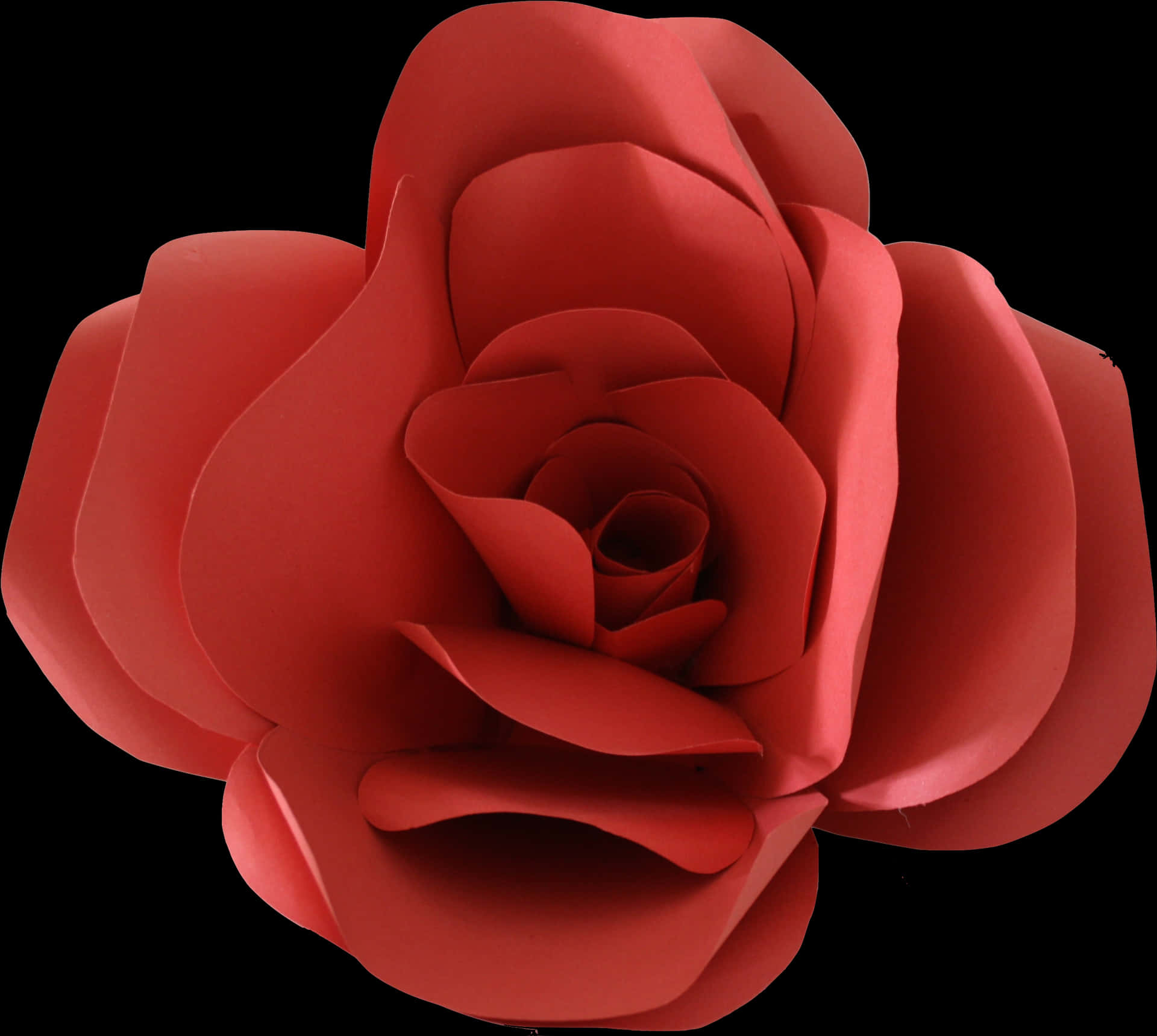 Red Rose Black Background PNG