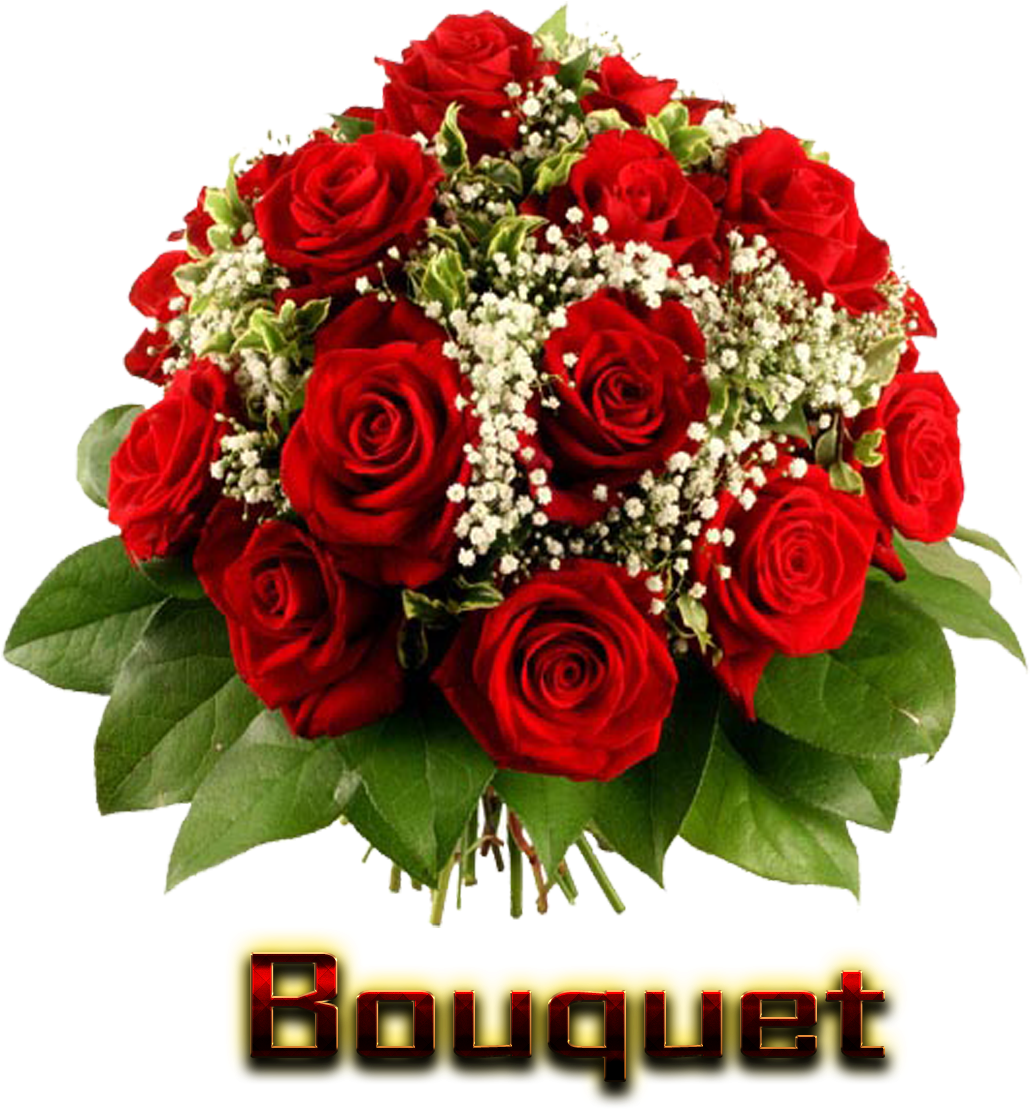Red Rose Bouquet Floral Arrangement PNG