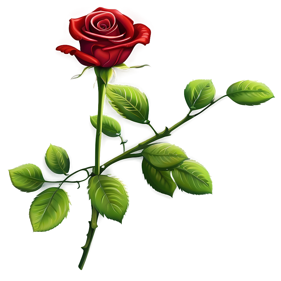 Red Rose Clipart Png 06272024 PNG