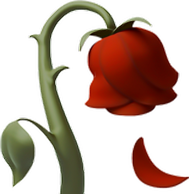 Red Rose Emoji PNG